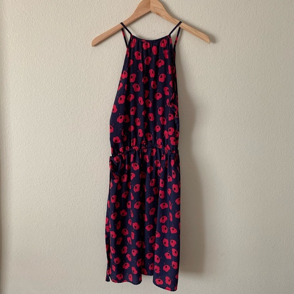 41 Hawthorn Sleeveless Dress Navy Pink Poppy - Picture 4 of 6
